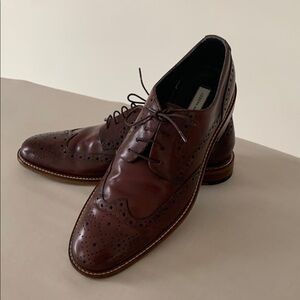 Joseph Abboud Brown Leather Oxfords Timeless Design